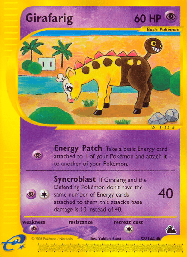 Girafarig 58/144 - Reverse Holo