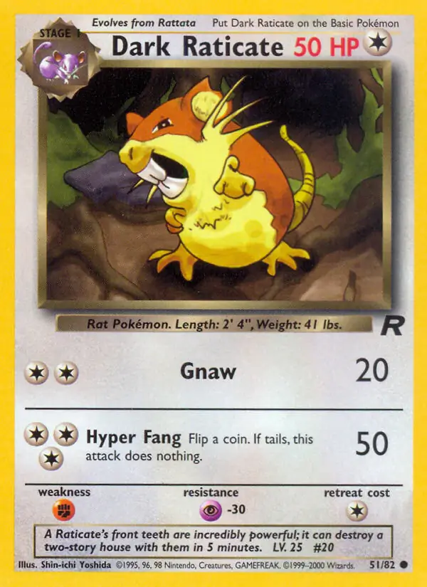 Dark Raticate 51/82