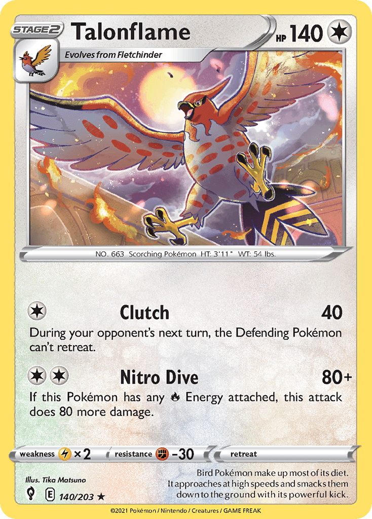 Talonflame 140/203 - Reverse Holo