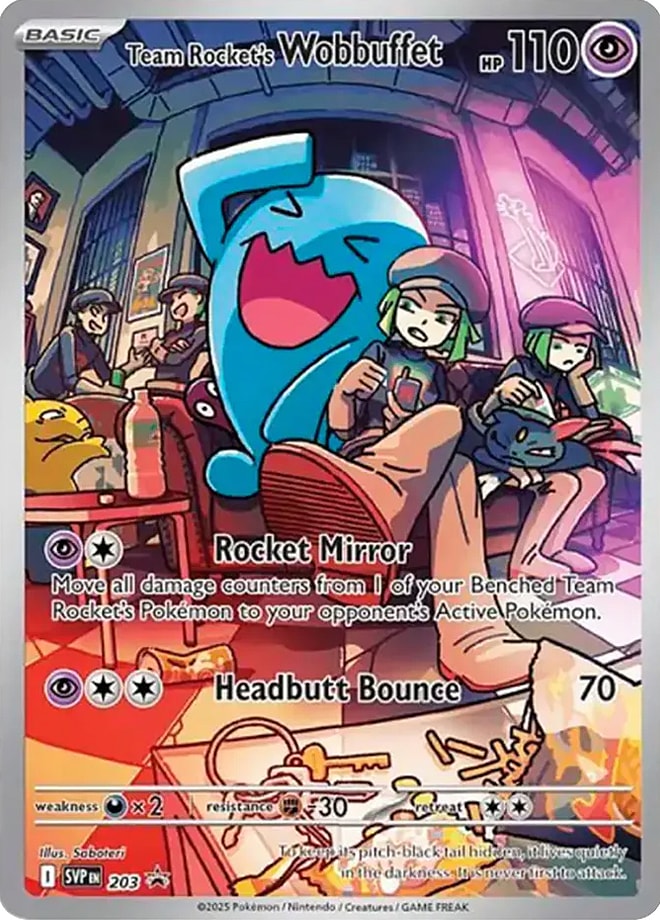 Team Rocket's Wobbuffet 203 (Sealed)