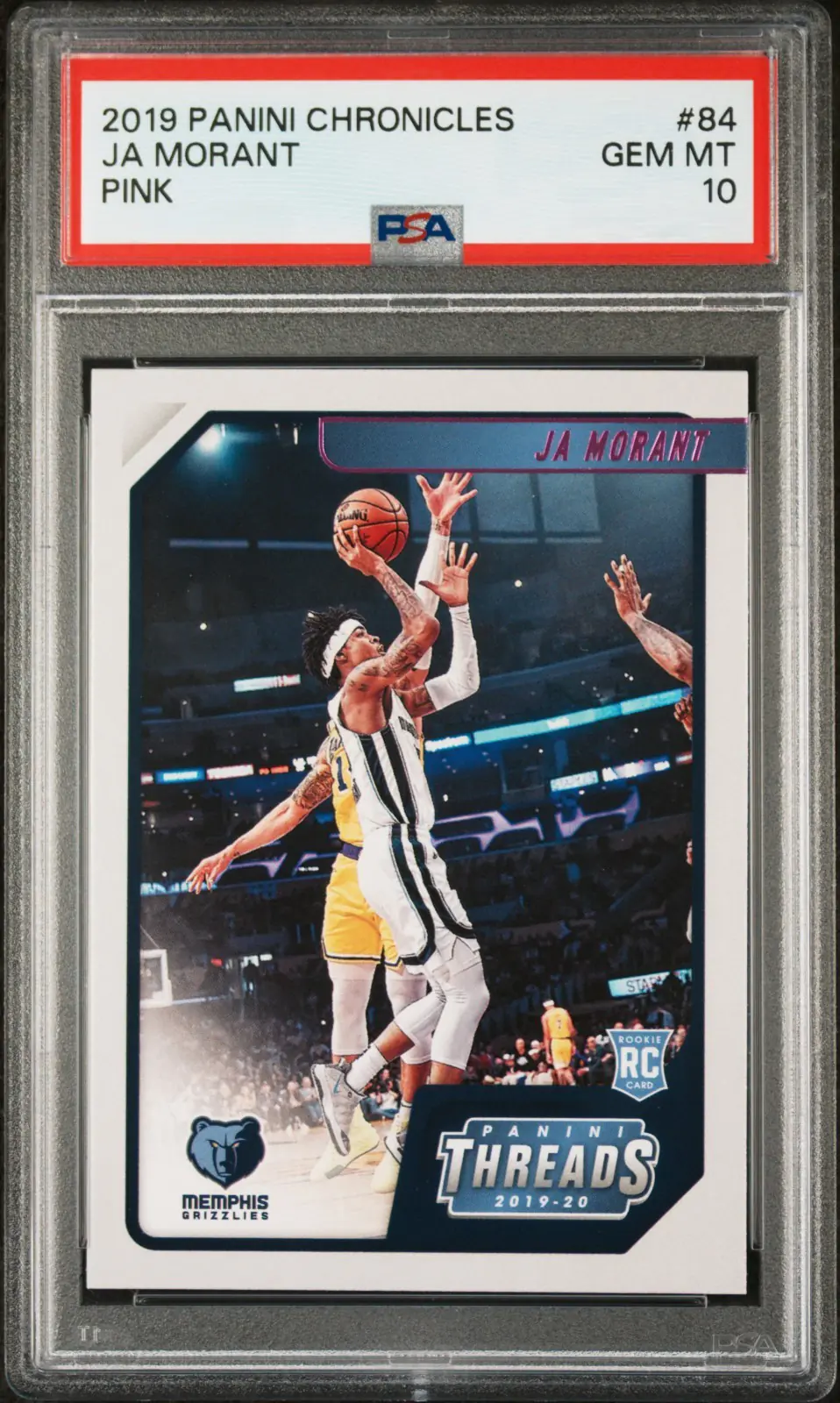 その他 Ja Morant PSA 10 Chronicle RC one of one Ja Morant #84 - 2019 Panini Chronicles Threads Basketball - Pink