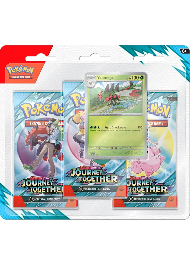 Journey Together 3 Pack Booster Blister - Yanmega