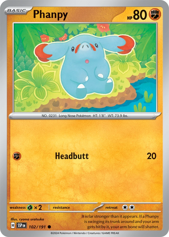 Phanpy 102/191 - Reverse Holo