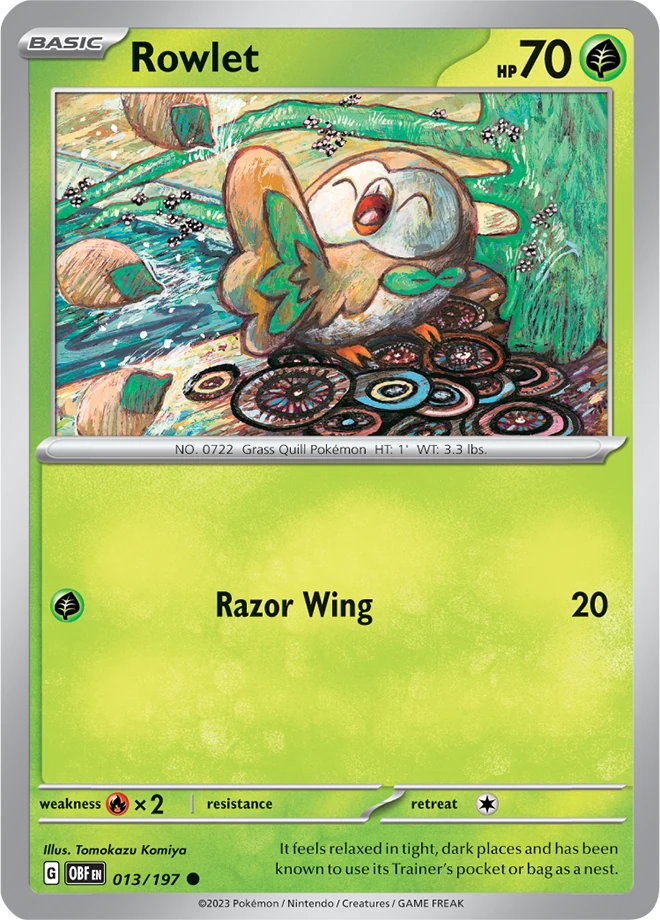 Rowlet 013/197 - Reverse Holo
