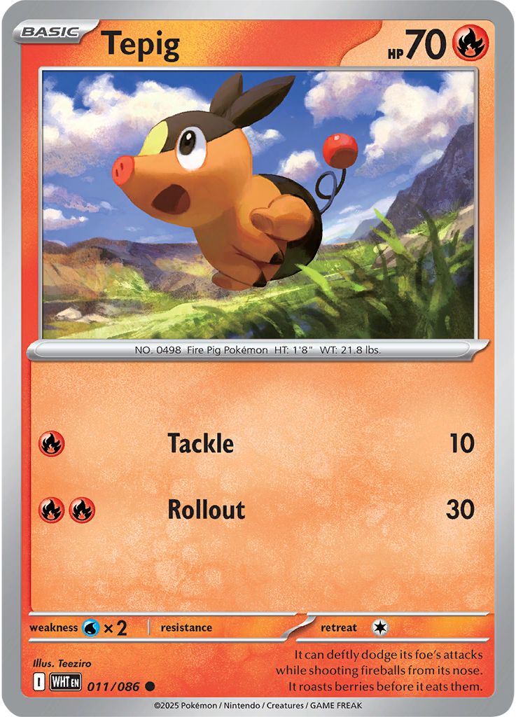 Tepig 011/086 - Reverse Holo