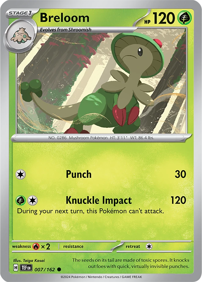Breloom 007/162 - Reverse Holo