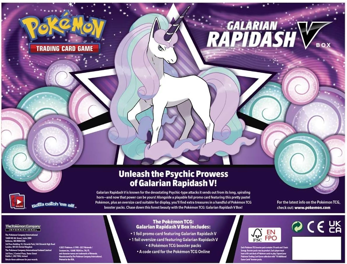 Galarian Rapidash V Box
