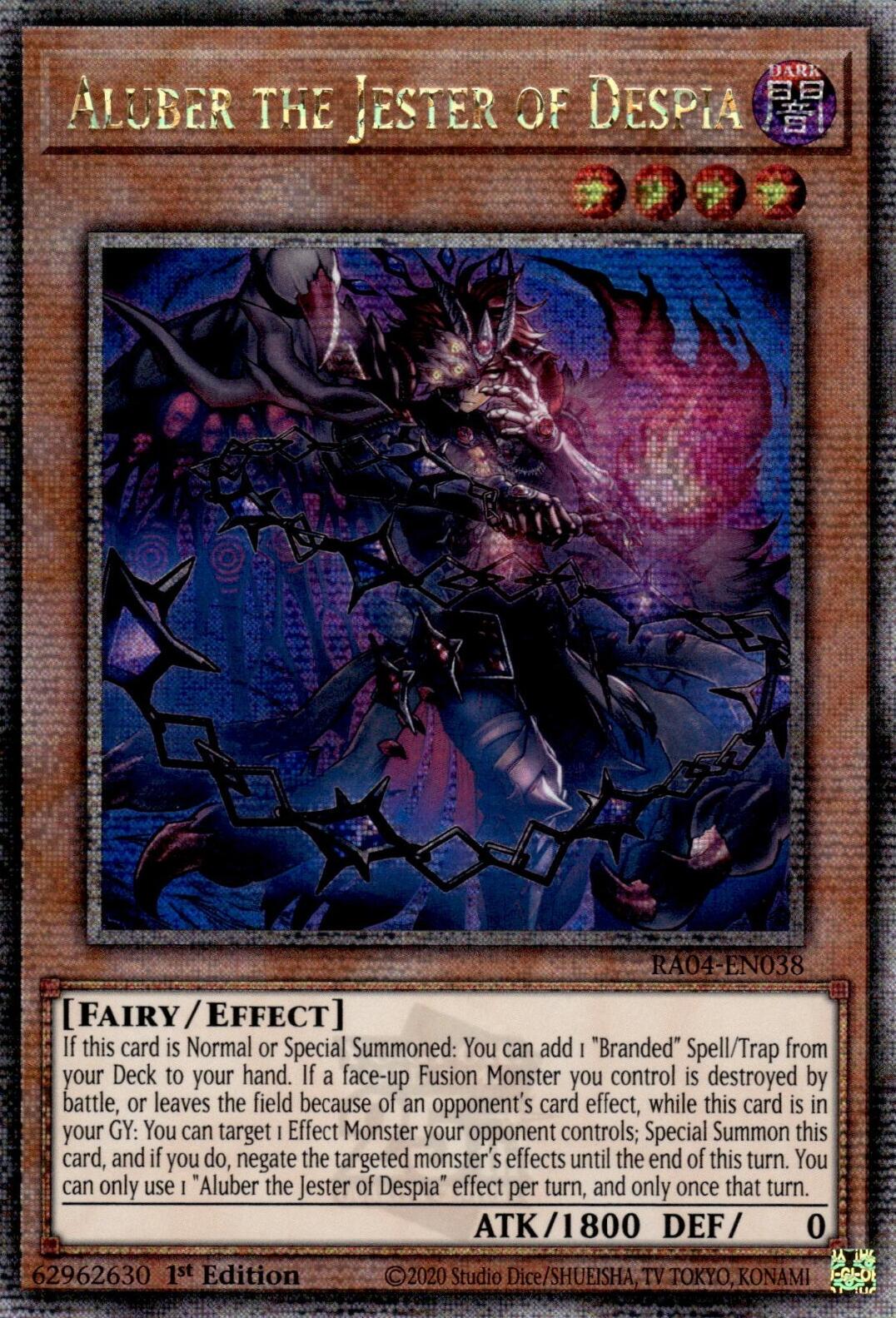 Aluber the Jester of Despia RA04-EN038 QCR