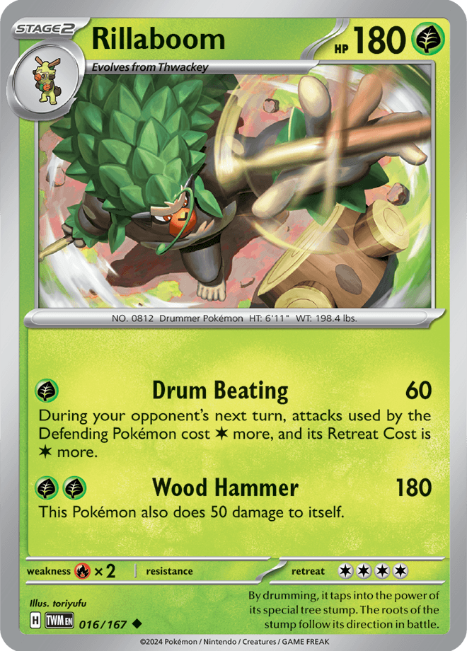 Rillaboom 016/167 - Reverse Holo