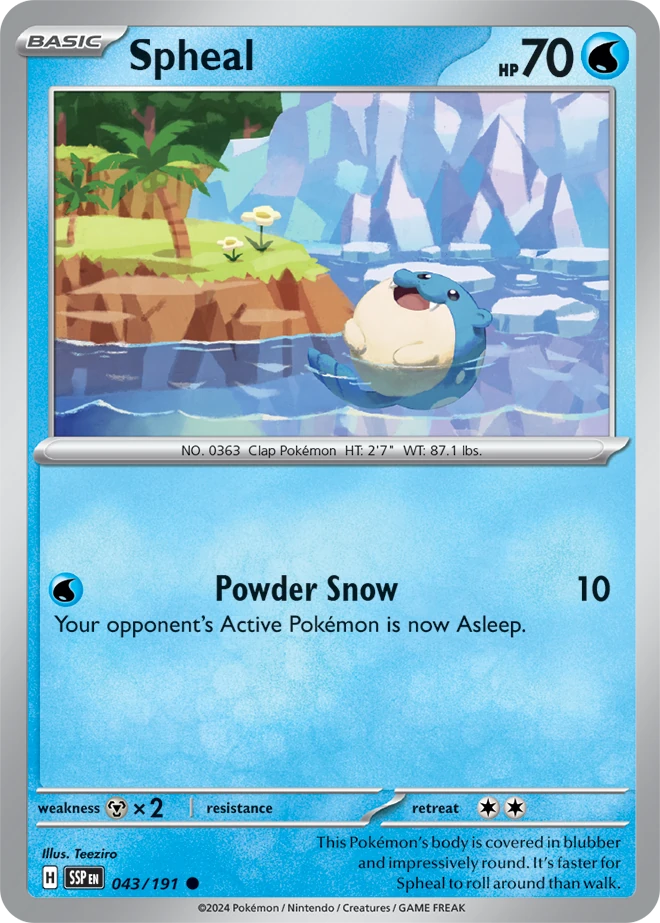 Spheal 043/191 - Reverse Holo