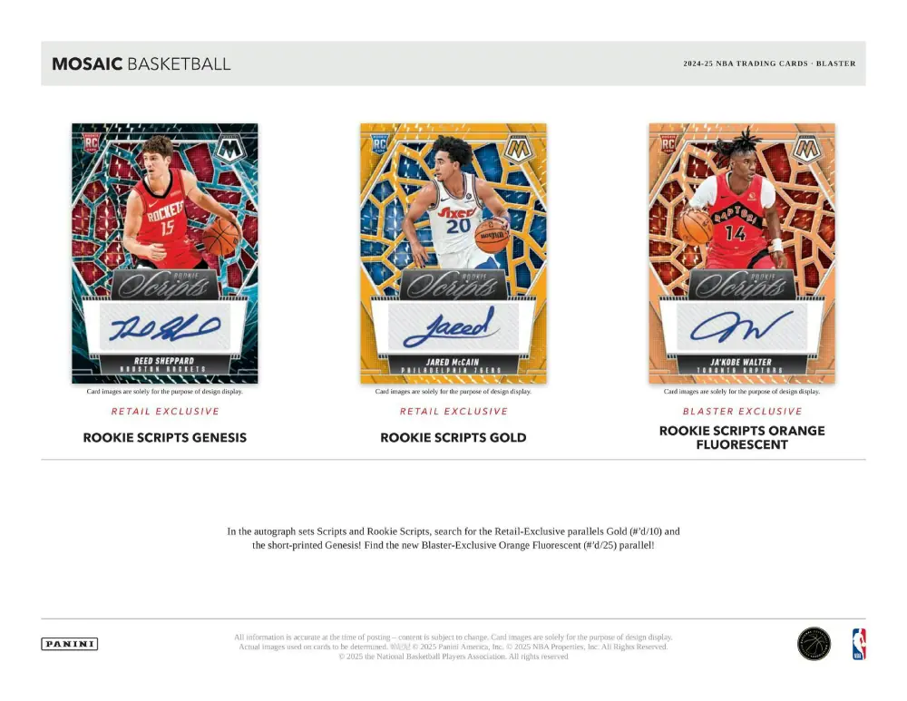 Mosaic NBA Blaster Box - 2024/25 Satın Al - Mosaic NBA Blaster Box
