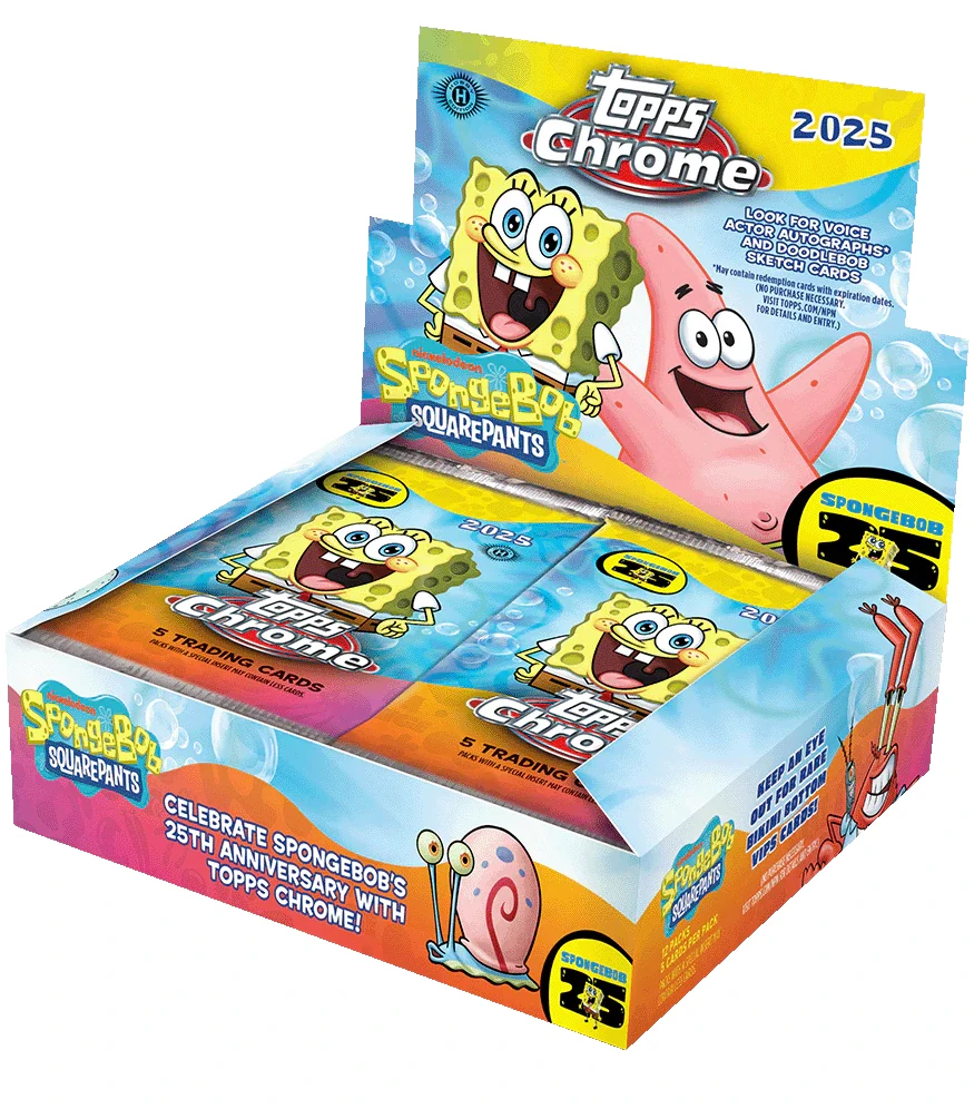 Chrome Spongebob Squarepants 25th Anniversary Hobby Box - 2025