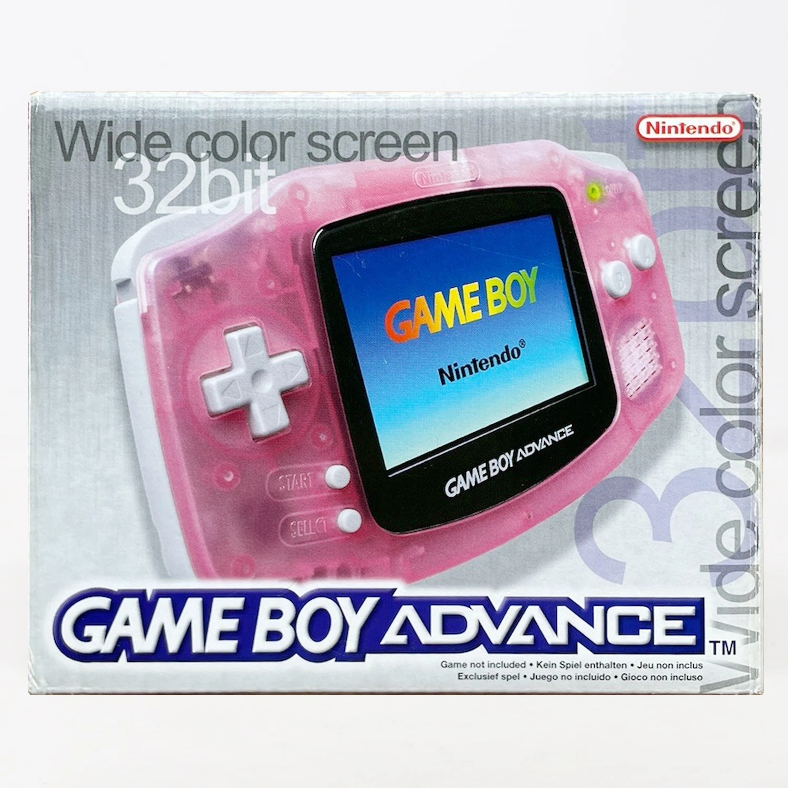Gameboy Advance Clear Pink - Boxed