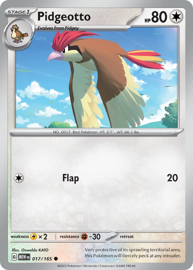 Pidgeotto 017/165