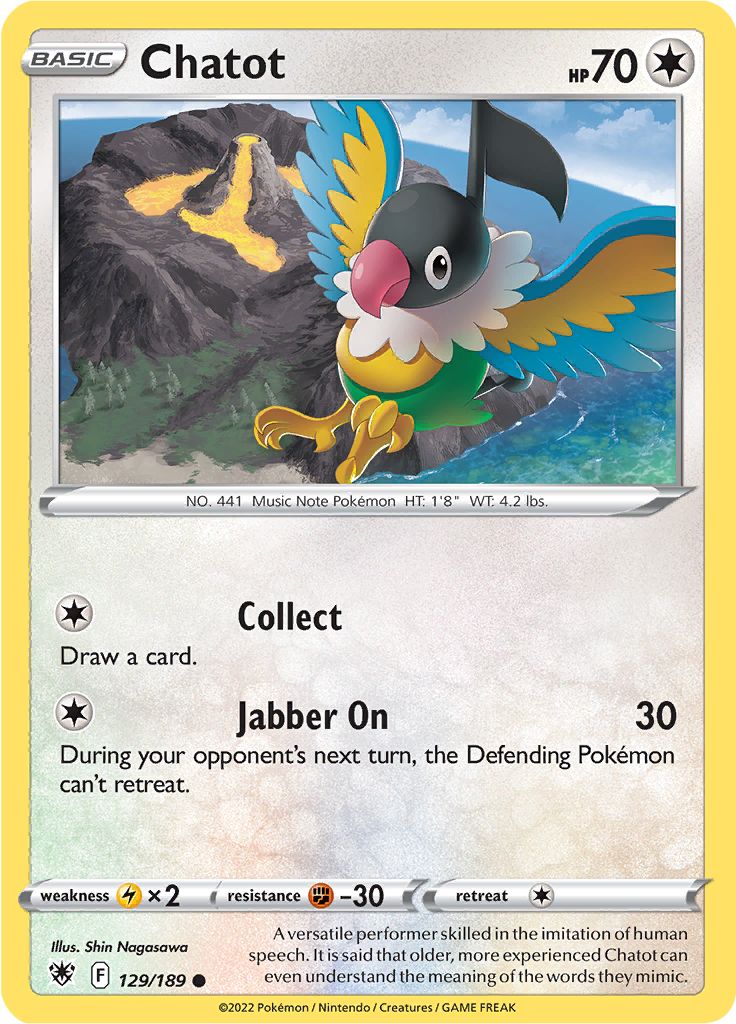 Chatot 129/189 - Reverse Holo