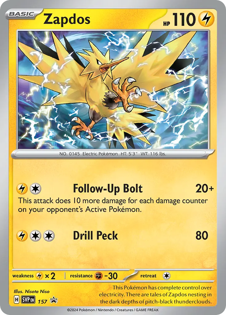 Zapdos 157 Satın Al - Zapdos 157