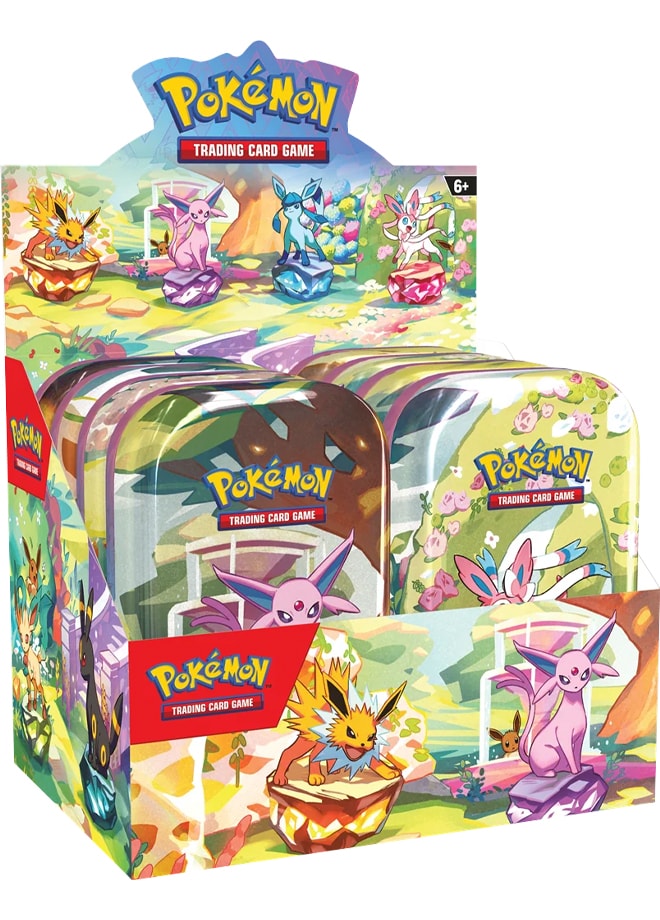 Prismatic Evolution Mini Tin Display