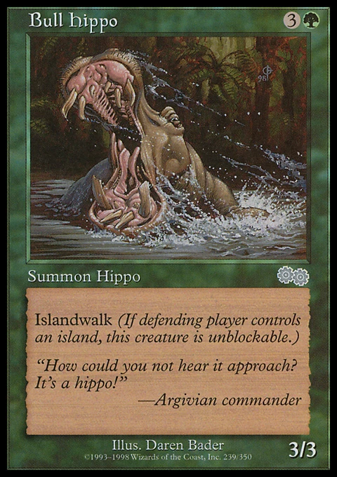 Urza's Saga: Bull Hippo