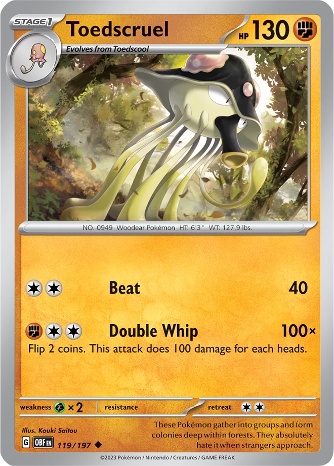 Toedscruel 119/197 - Reverse Holo