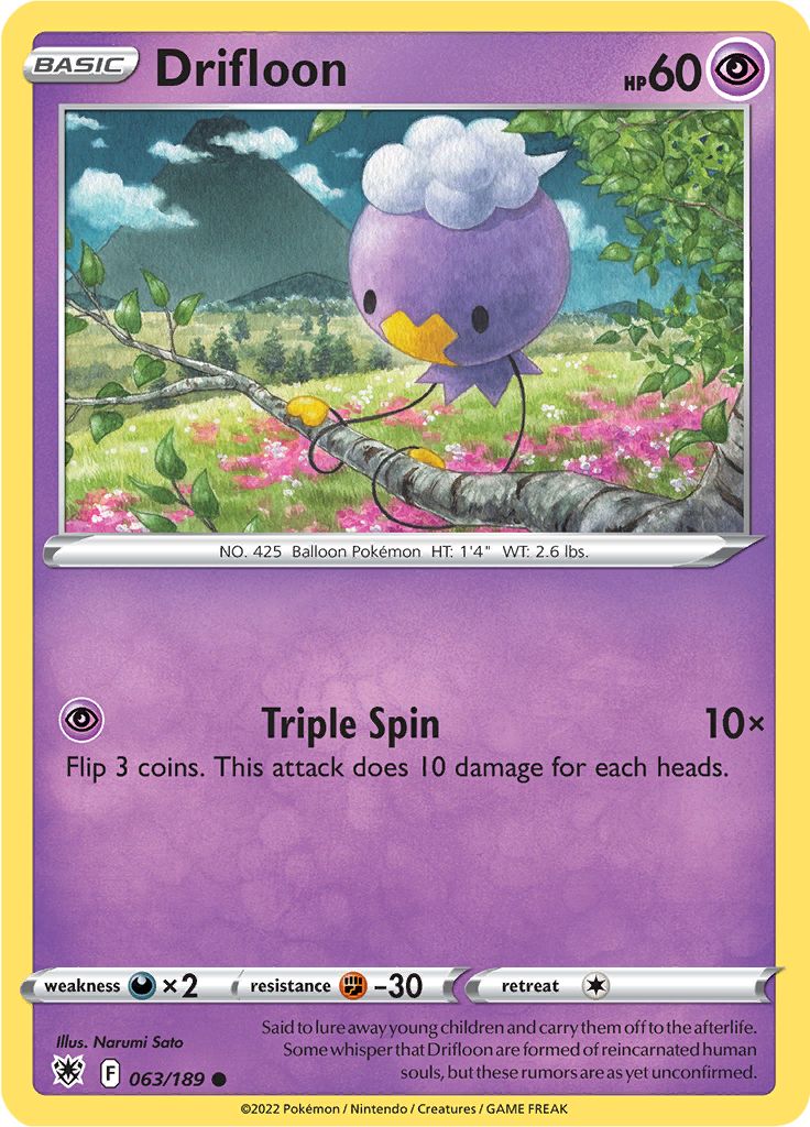 Drifloon 063/189 - Reverse Holo