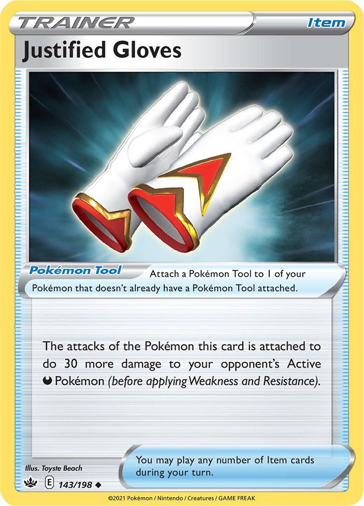 Justified Gloves 143/198 - Reverse Holo