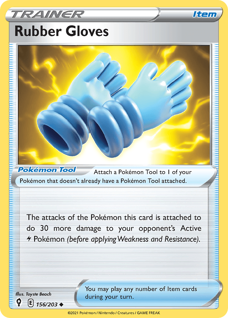 Rubber Gloves 156/203 - Reverse Holo