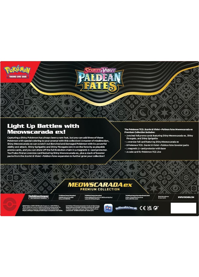 Paldean Fates Meowscarada ex Premium Collection