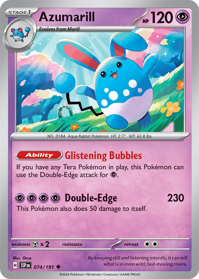 Azumarill 074/191 - Reverse Holo