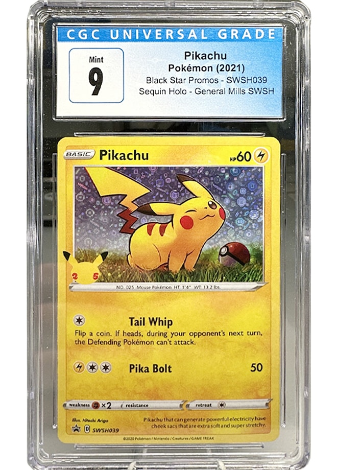 Pikachu SWSH039 - Black Star Promo - CGC 9