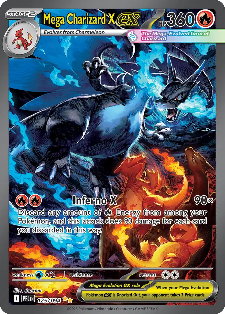 2025 ポケモンカード MEGA CHARIZARD X ex #094 Mega Charizard X ex 125/94 Satın Al - Mega Charizard X ex 125/94