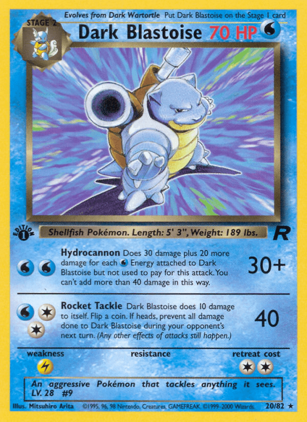 Dark Blastoise 20/82