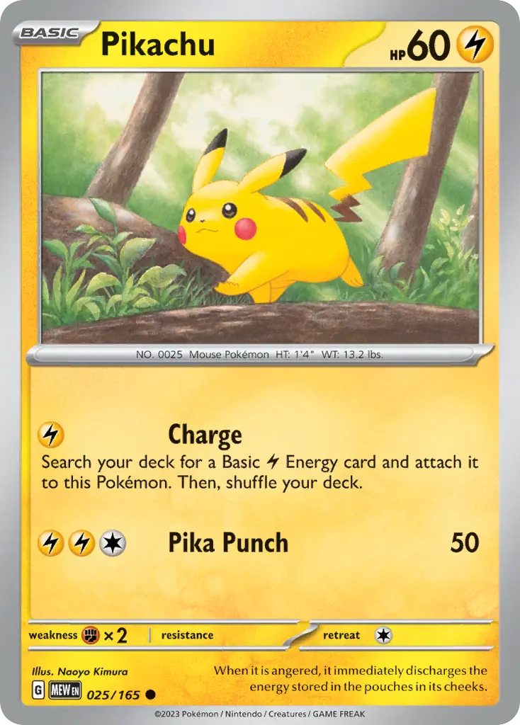 Pikachu 025/165 - Reverse Holo Satın Al - Pikachu 025/165