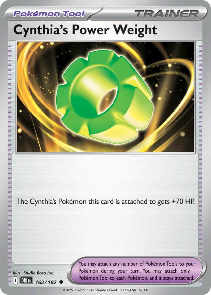 Cynthia's Power Weight 162/182   - Reverse Holo