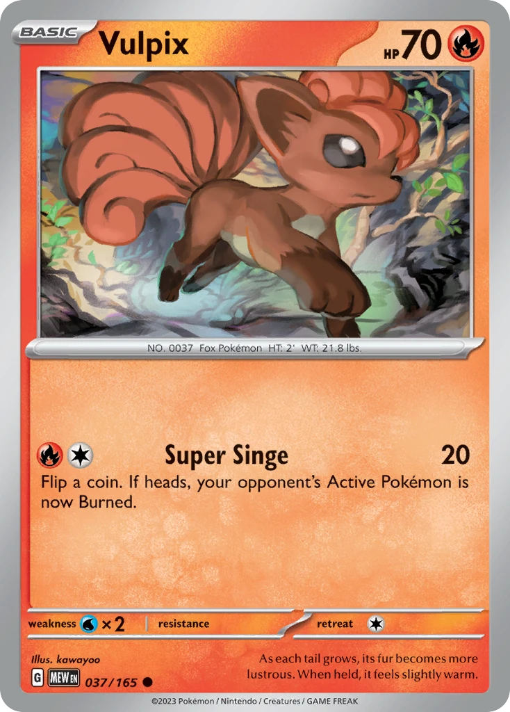 Vulpix 037/165 - Reverse Holo