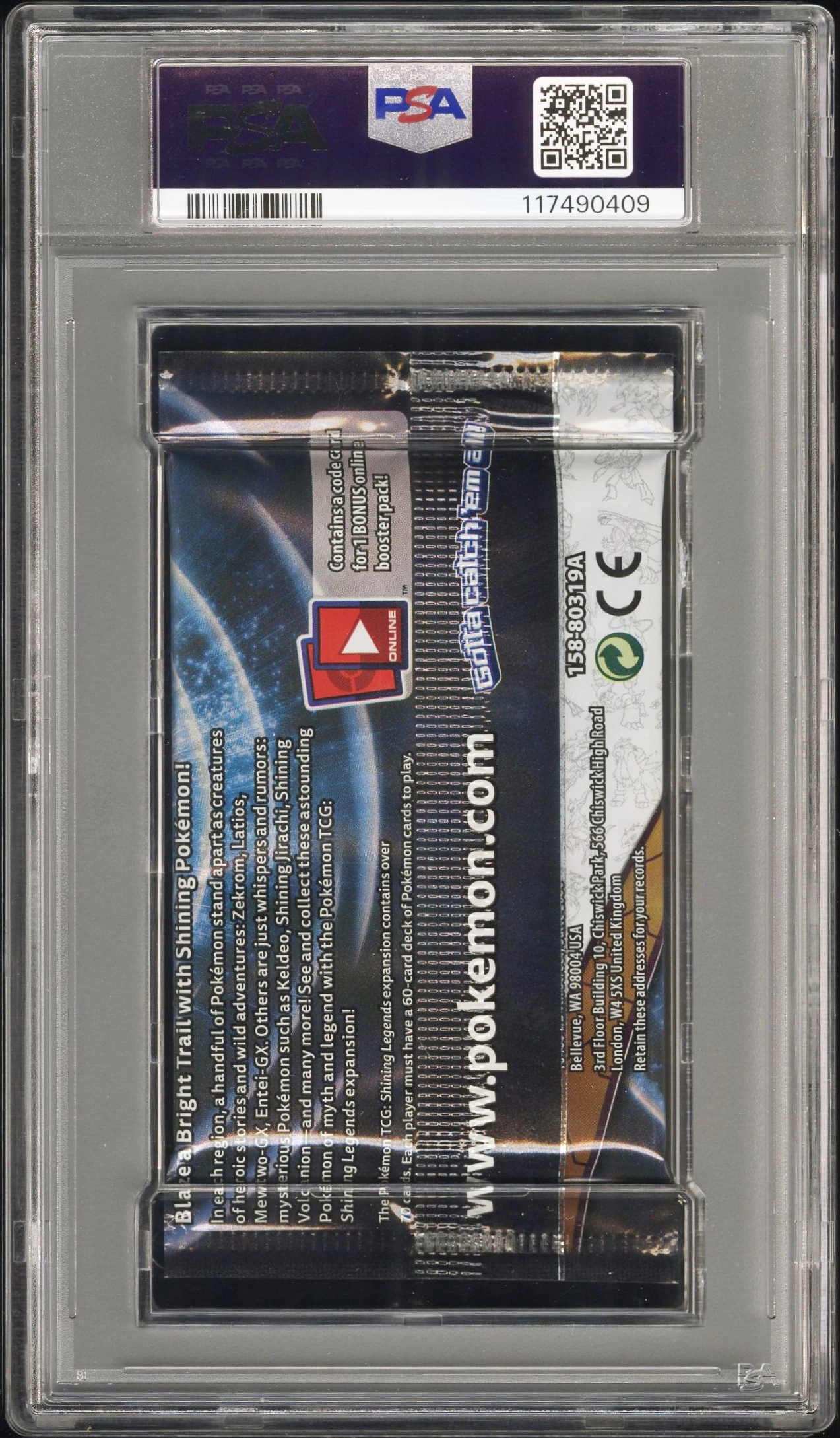 Shining Legends Booster Pack - PSA 10 Satın Al - Shining Legends