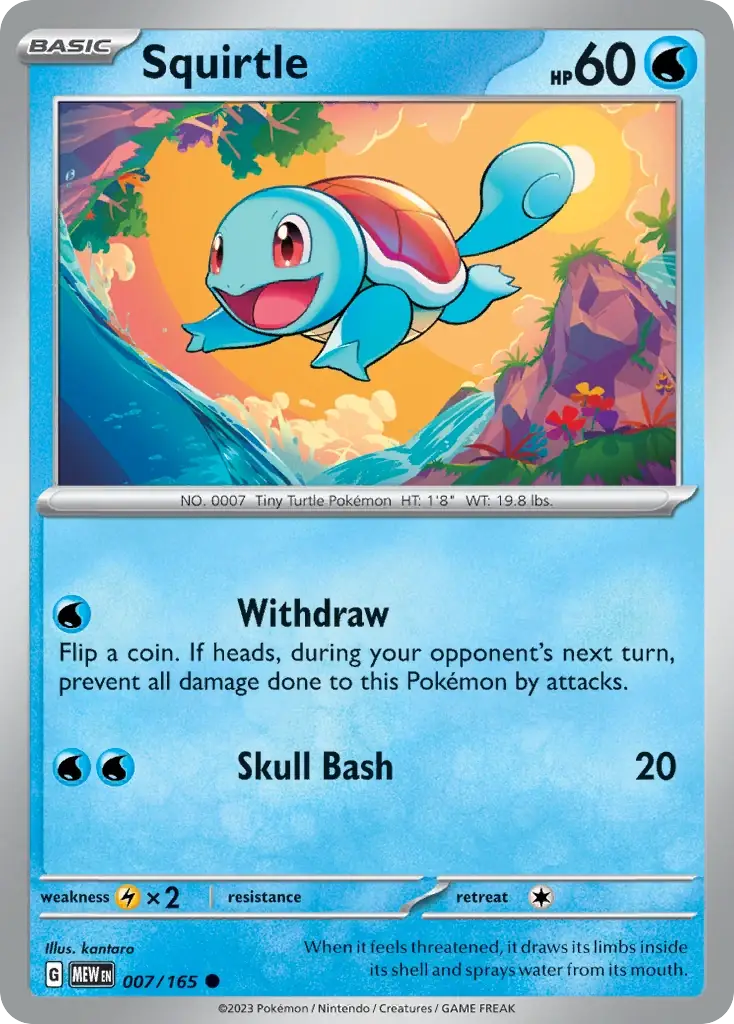 Squirtle 007/165 - 151 | Card House