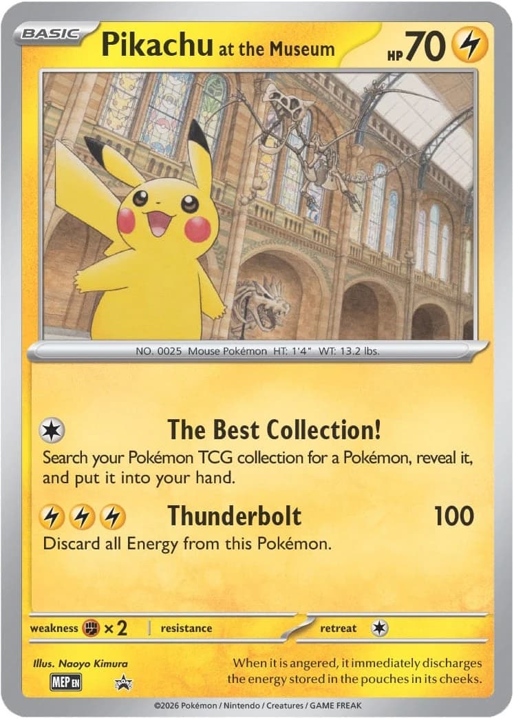 Pikachu at the Museum プロモカード Pikachu at the Museum プロモカード Pikachu at The Museum (Jumbo) Promo