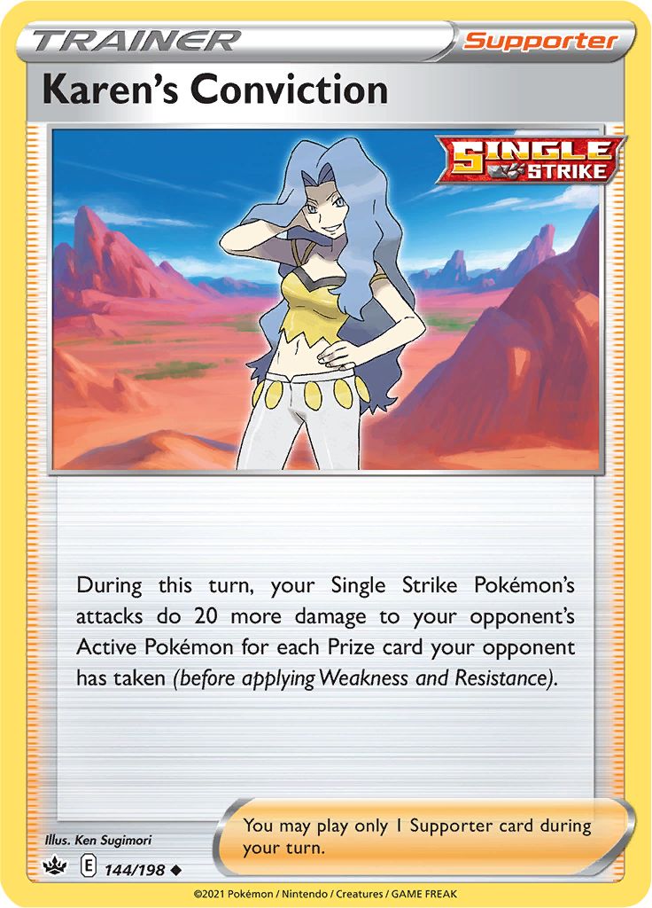 Karen's Conviction 144/198 - Reverse Holo