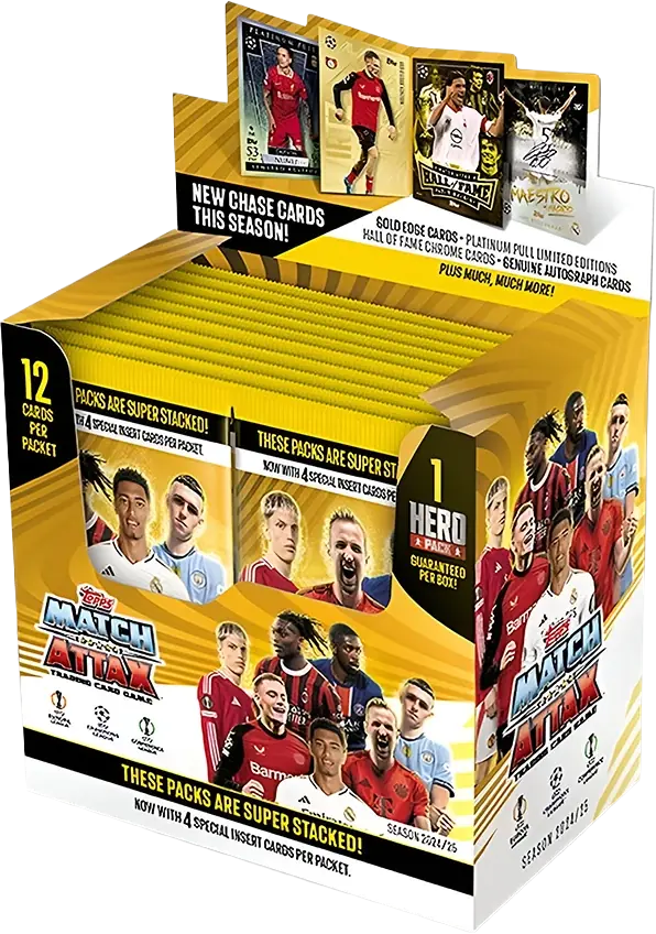 match attax 24/25 booster box 2024-25 Topps Extra Champions League Cards (24 Packs Each) : Toys & Games Official Licensed UEFA Product. MATCH ATTAX 25/26 BOOSTER TIN