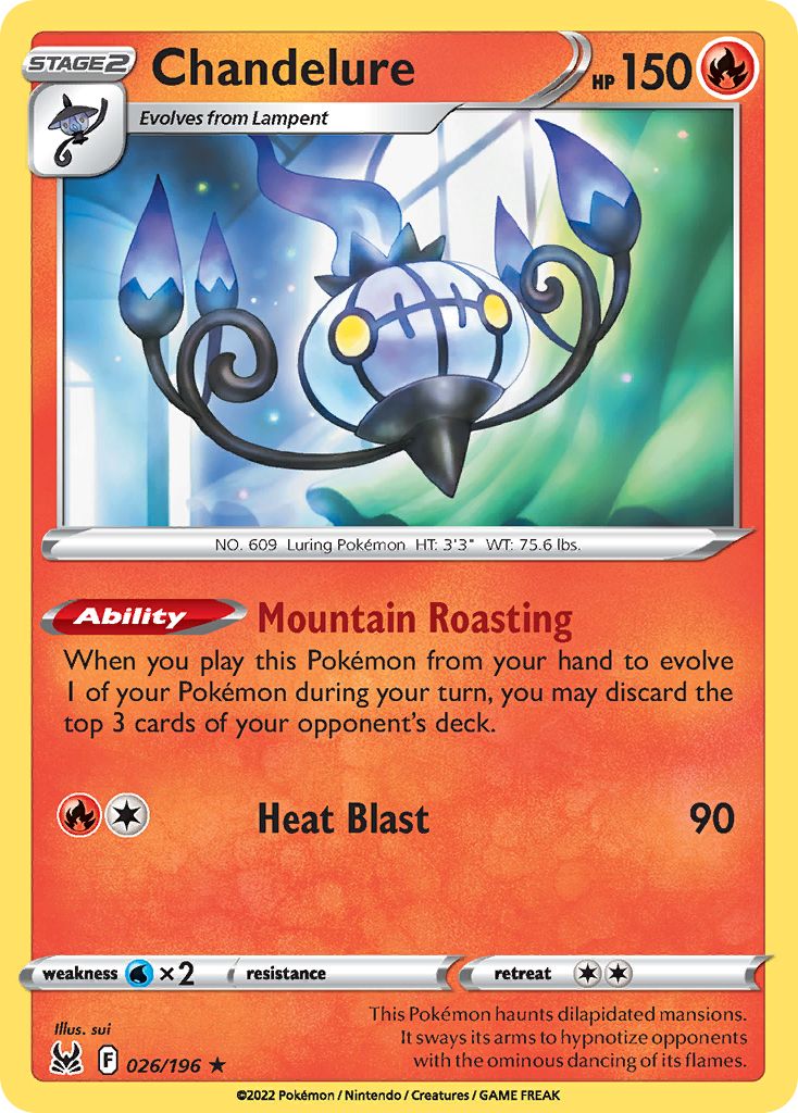 Chandelure 026/196 - Reverse Holo