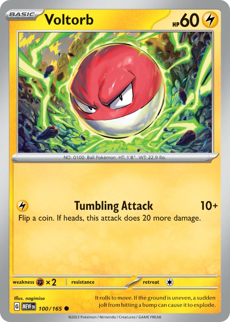 Voltorb 100/165 - Reverse Holo
