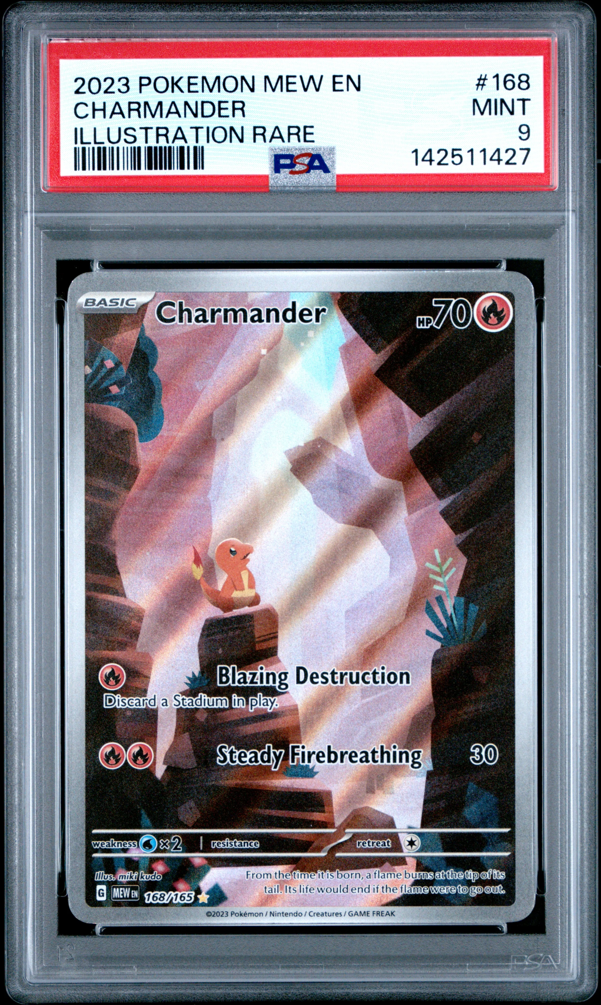 Charmander #168 - 151 - PSA 9 Satın Al - Charmander #168 - 151 - PSA 9