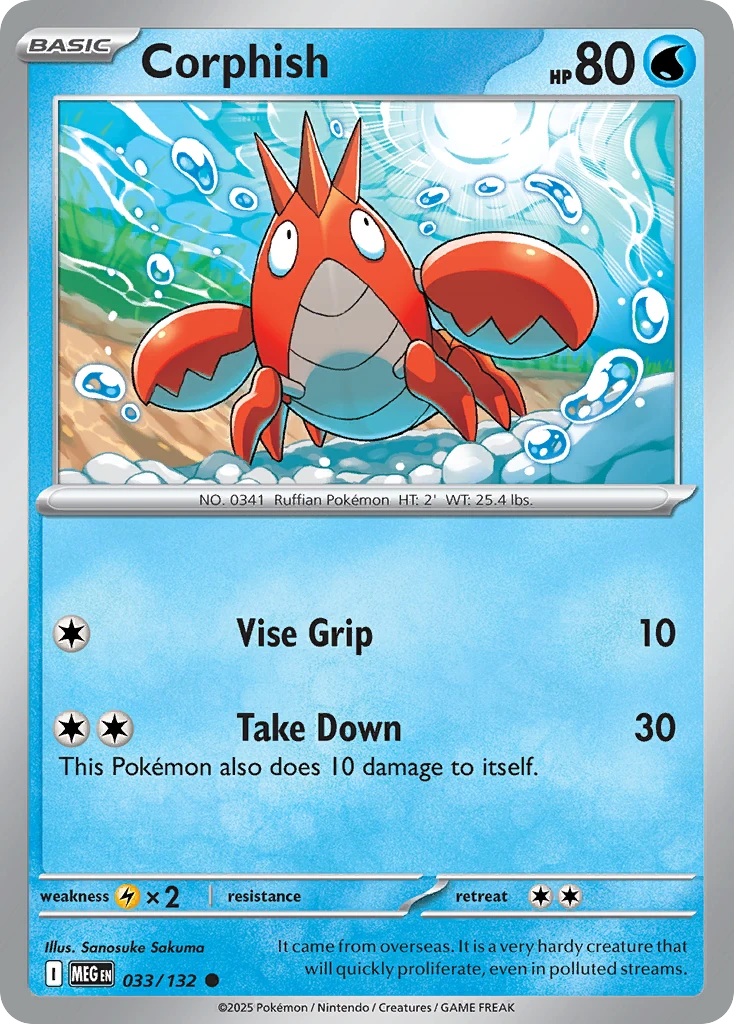 Corphish 033/132 - Reverse Holo