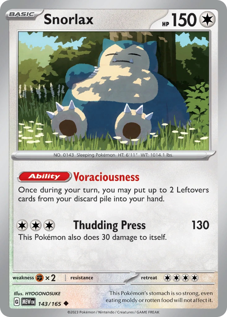 Snorlax 143/165