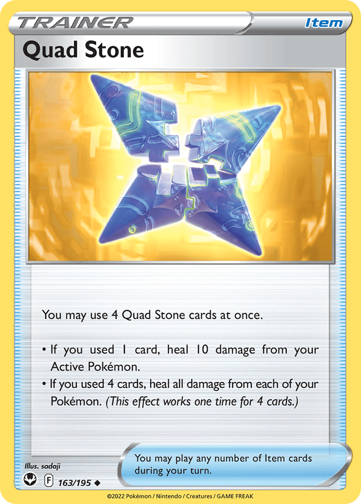 Quad Stone 163/195 - Reverse Holo