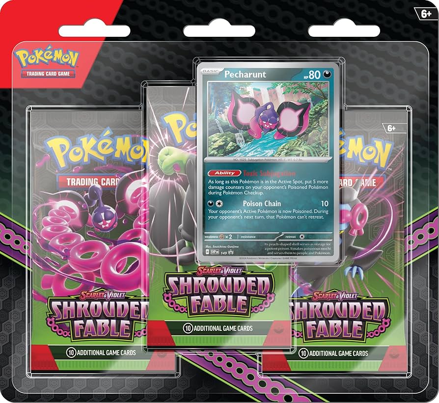 Shrouded Fable 3 Pack Blister - Pecharunt