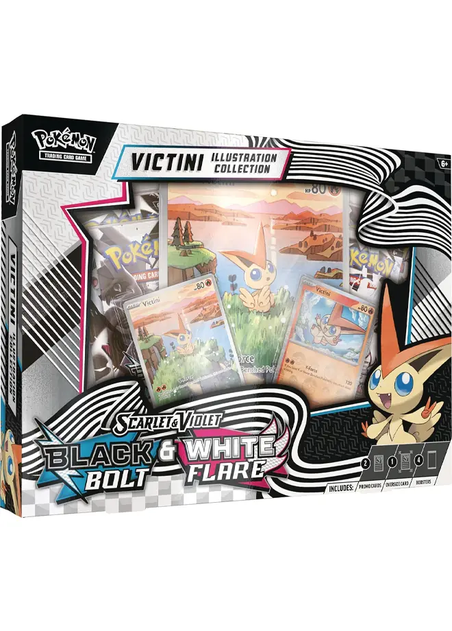 Black Bolt & White Flare Unova Victini Illustration Collection