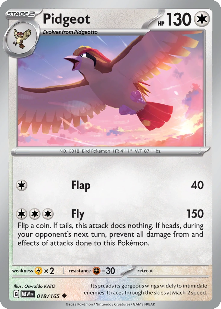 Pidgeot 018/165