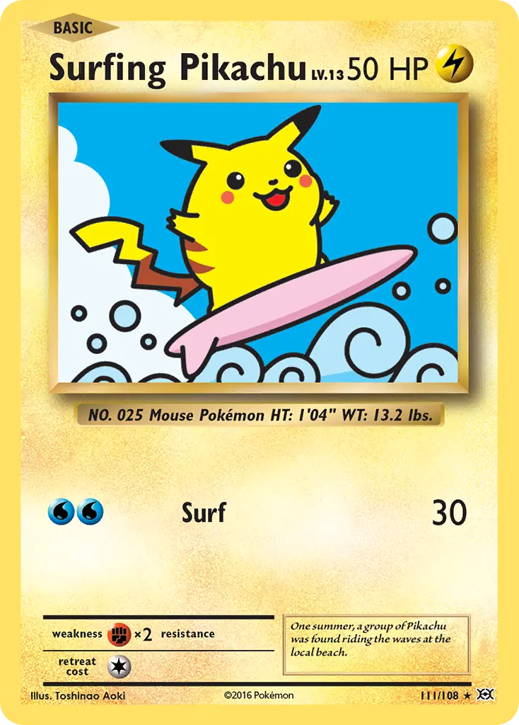 Pokémon surf 波乗りピカチュウ Surfing Pikachu Surfing Pikachu 111/108 Satın Al - Surfing Pikachu 111/108