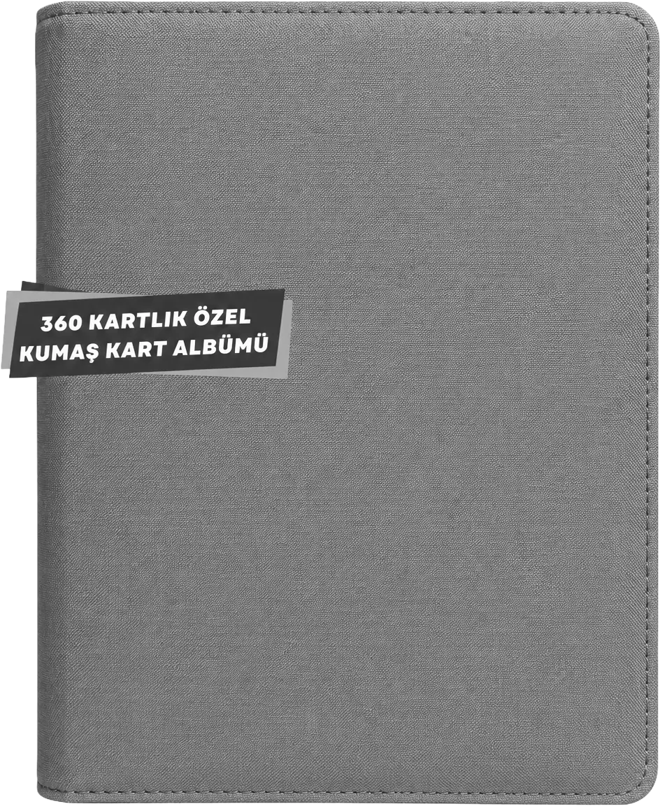 Lite Binder 360 Kart Kapasiteli Kumaş Albüm - Gri ürün görseli
